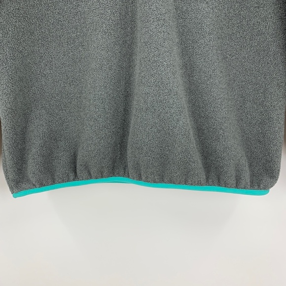 Patagonia Synchilla Snap-T Pullover Grey & Mint Green Sz S - Picture 5 of 10